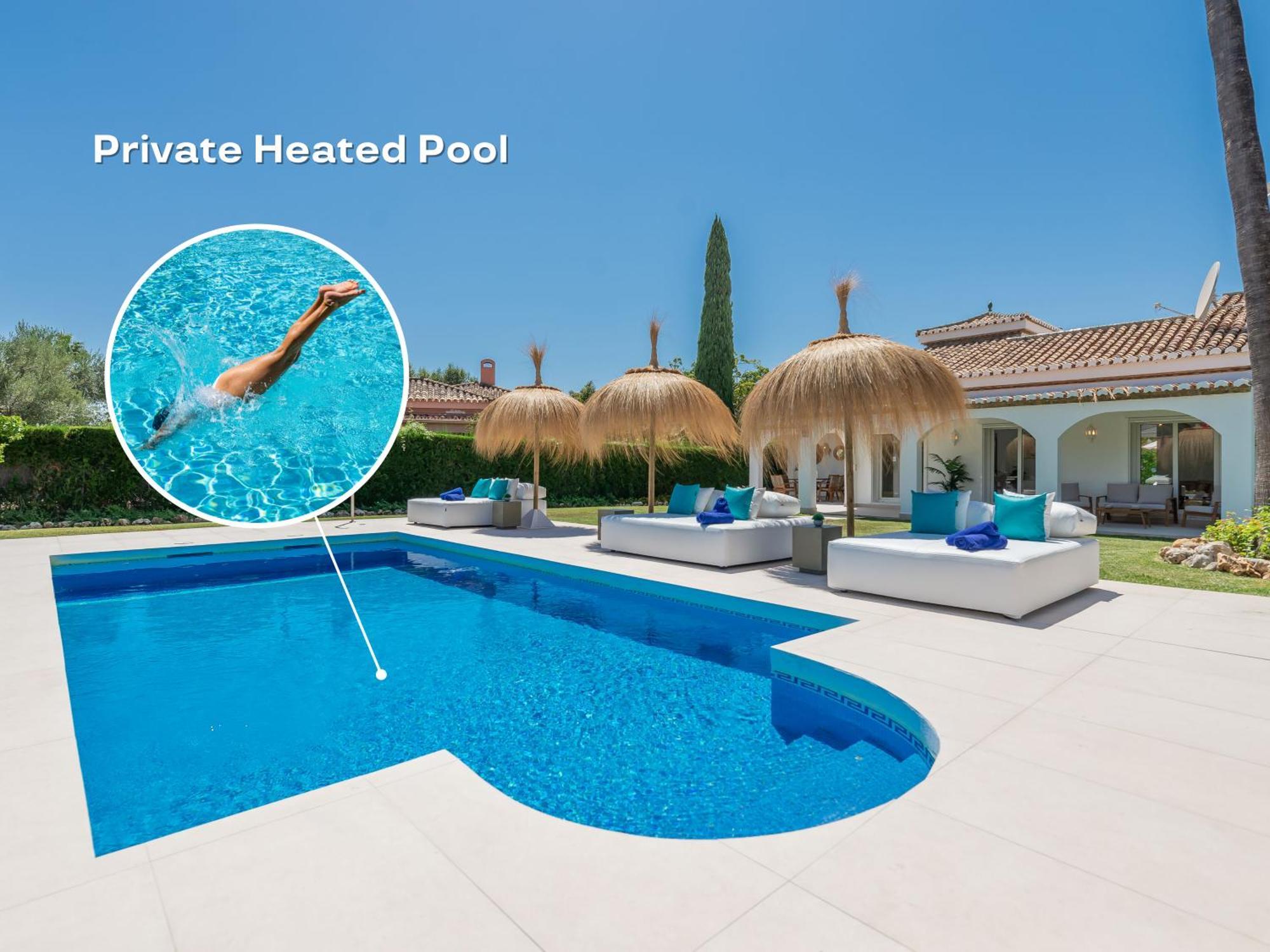 Villa Vacation I Sirio, Golf-front Villa, Private Heated Pool, Privacy, 10 Min From Puerto Banus Marbellac